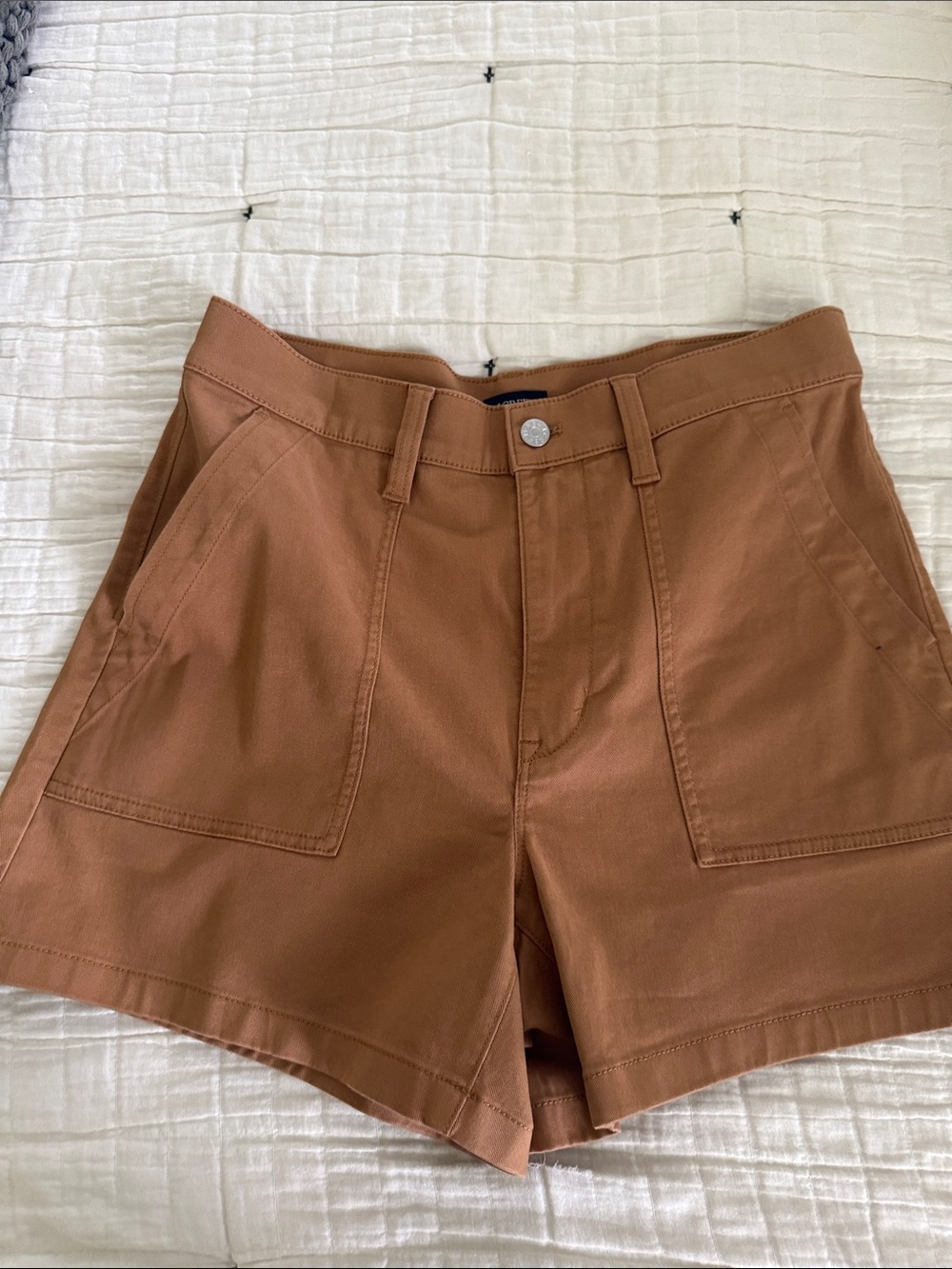 J. Crew Women's Utility Shorts in Rust Brown